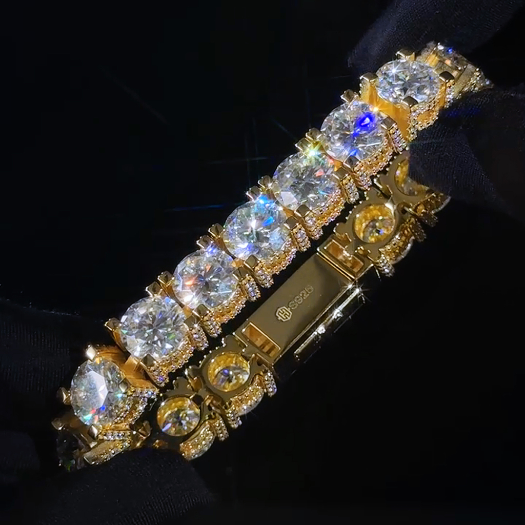 10mm S925 & Moissanite Tennis Bracelet