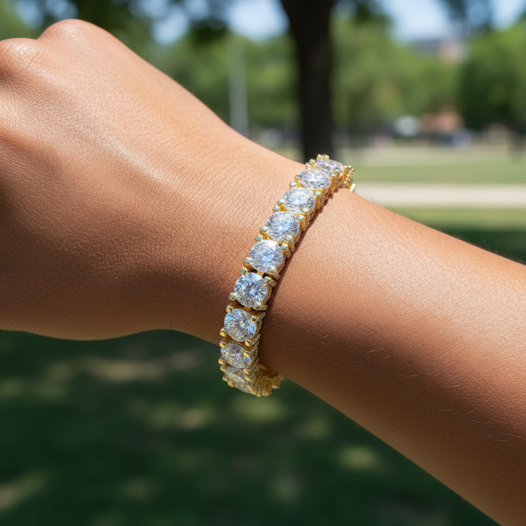 10mm S925 & Moissanite Tennis Bracelet