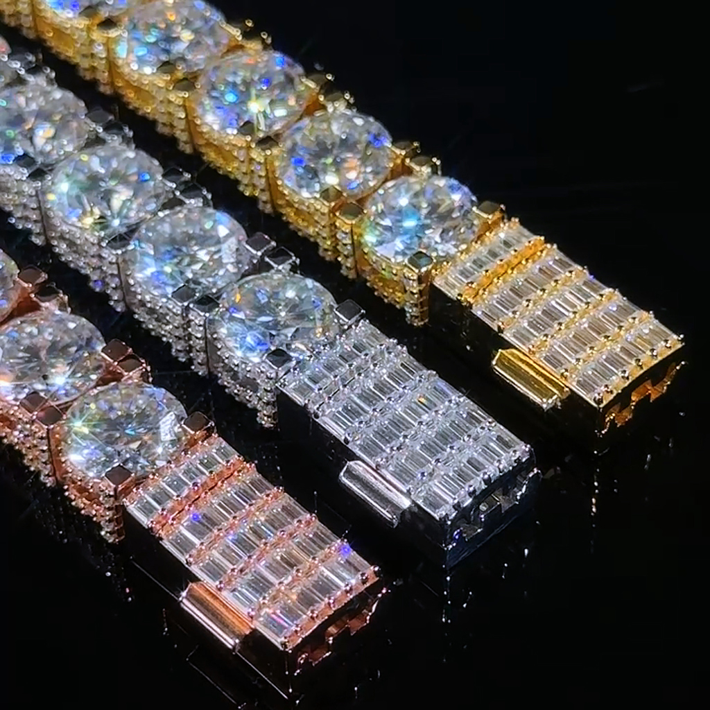 10mm S925 & Moissanite Tennis Bracelet