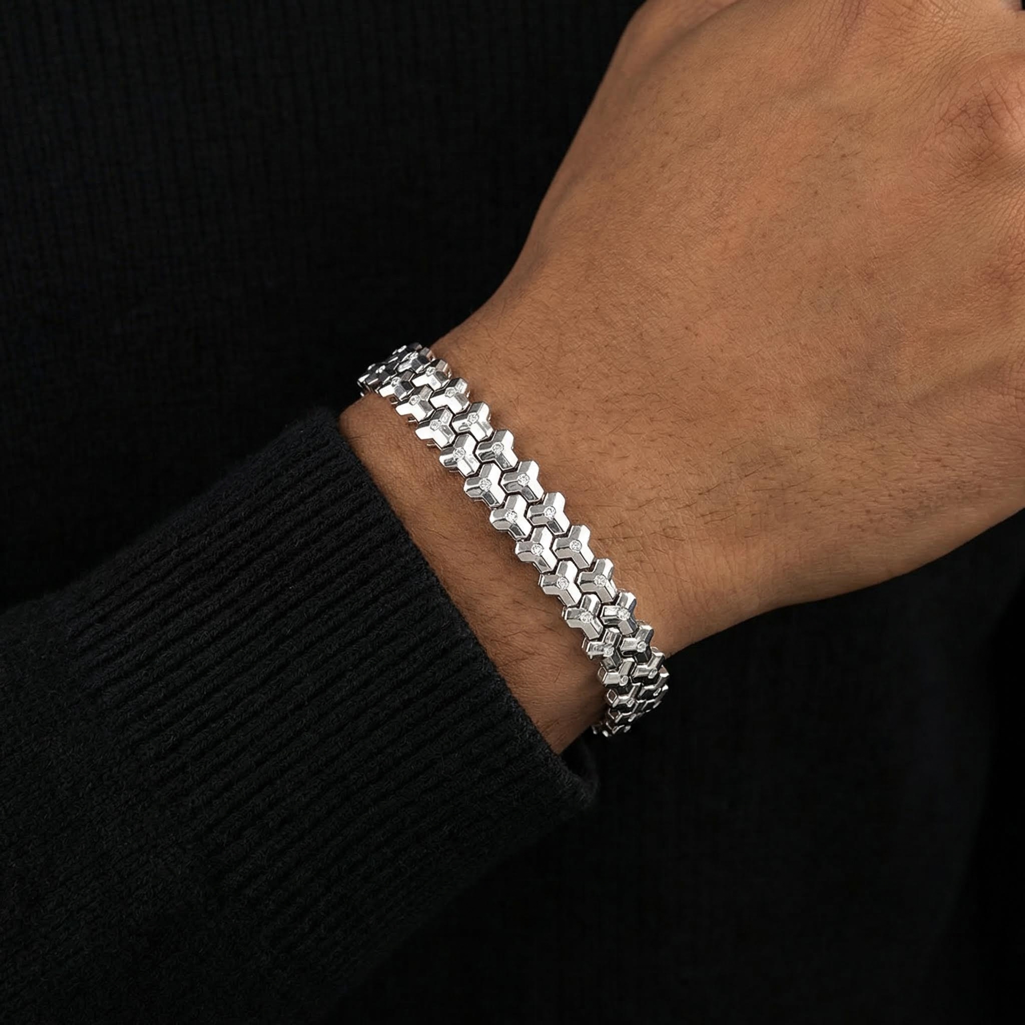925S & VVS Moissanite Armor Bracelet