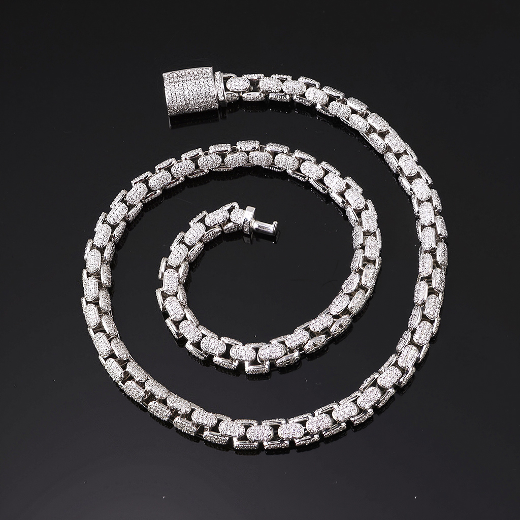 8mm Iced Out Cuban Chain