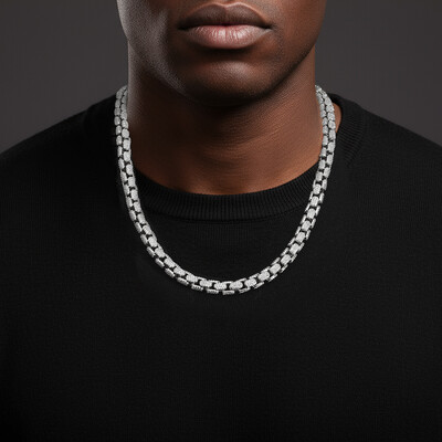 8mm Iced Out Cuban Chain