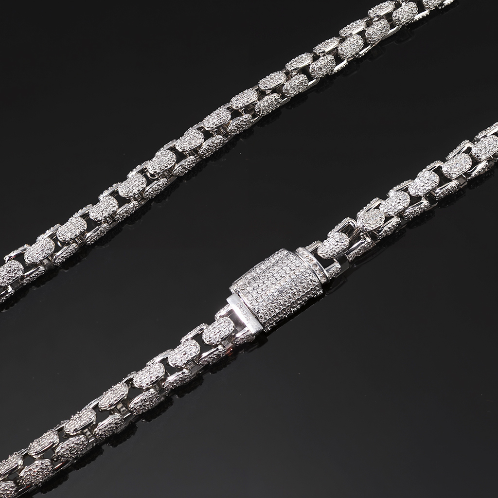 8mm Iced Out Cuban Chain