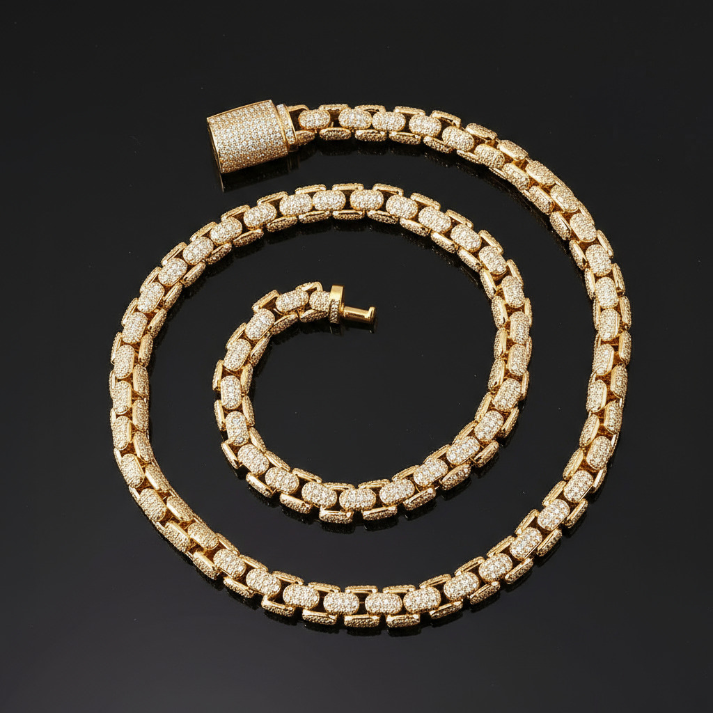 8mm Iced Out Cuban Chain