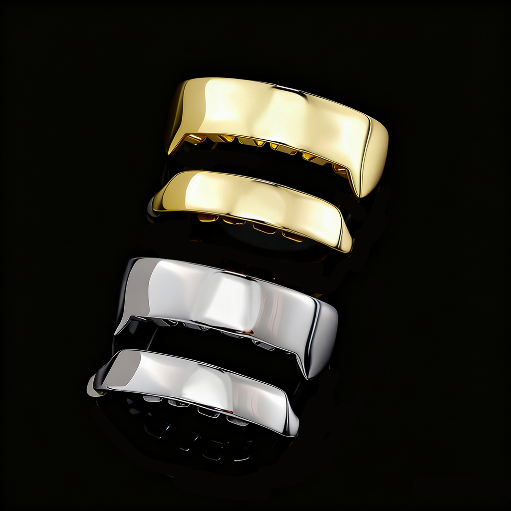 Pre-made Vampire Fang Grillz Set