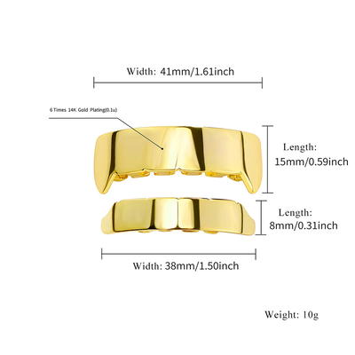 Pre-made Vampire Fang Grillz Set