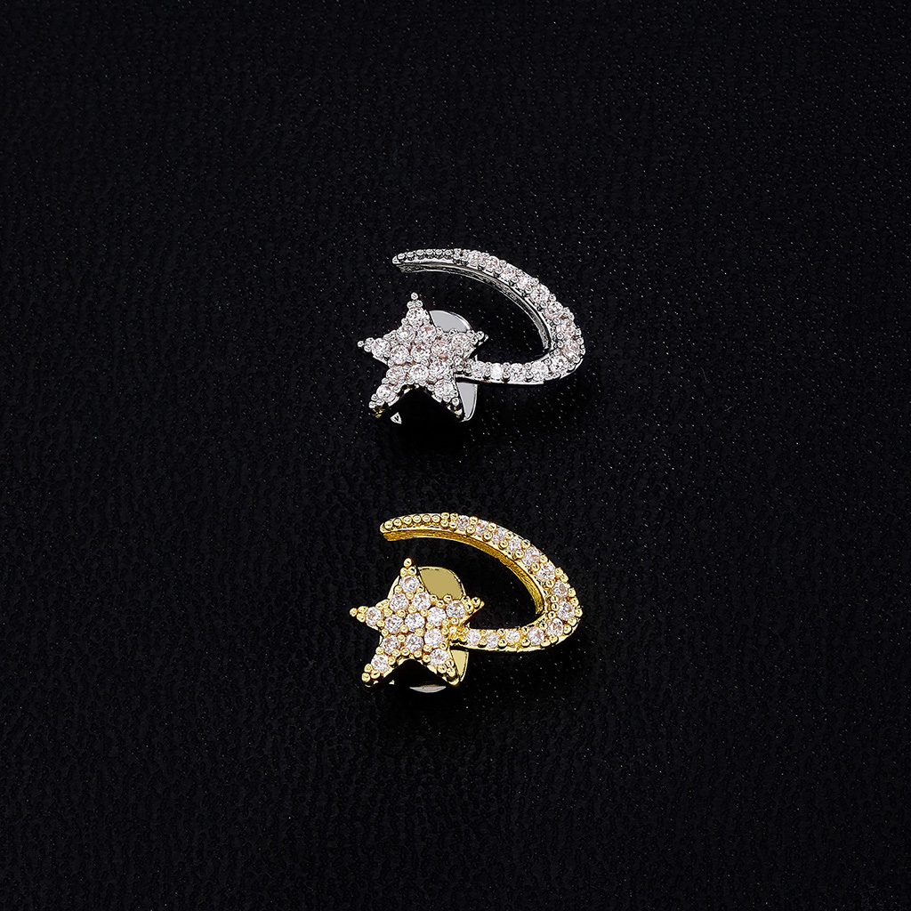 Iced Out Star & Crescent Single Grillz