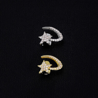 Iced Out Star & Crescent Single Grillz