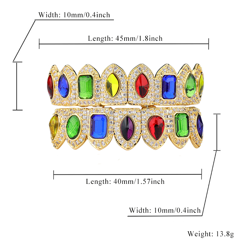 Iced Out Hip Hop Grillz Set