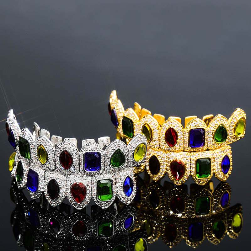 Iced Out Hip Hop Grillz Set