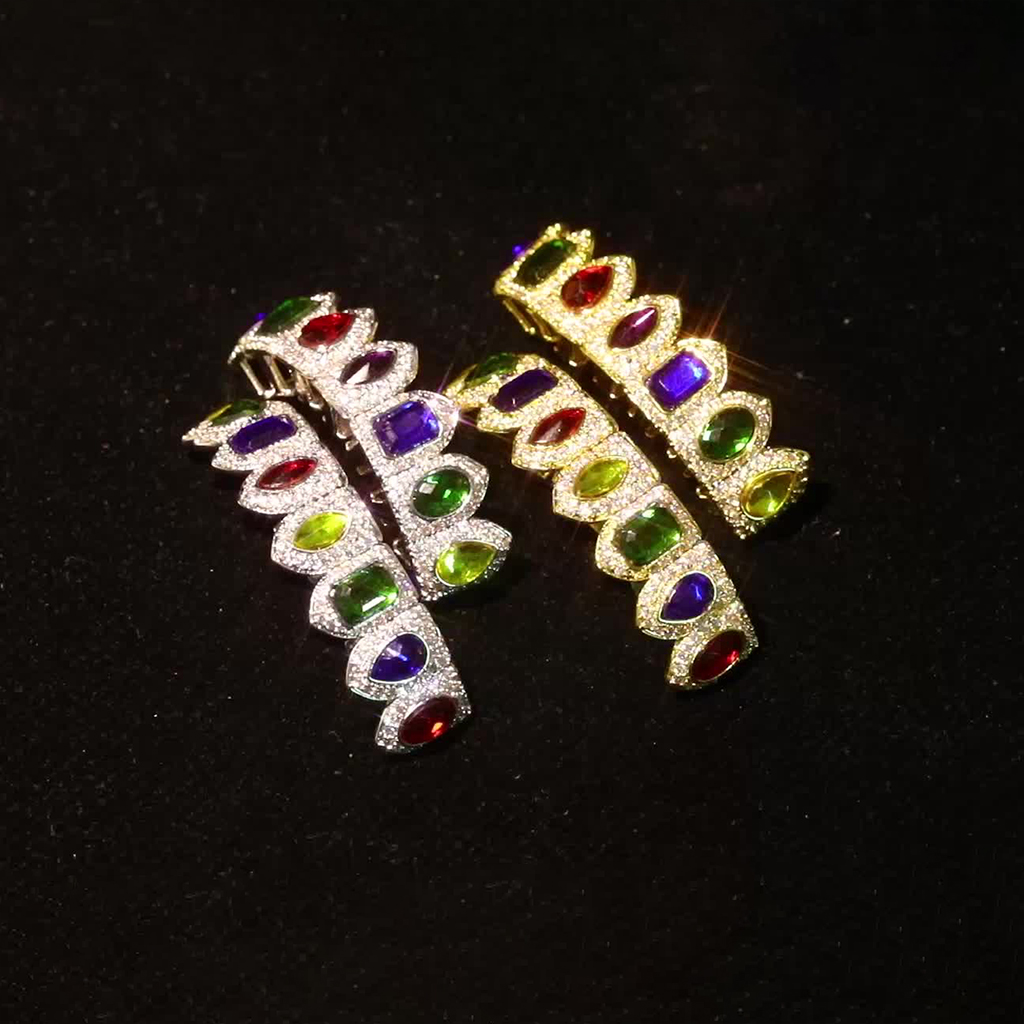 Iced Out Hip Hop Grillz Set