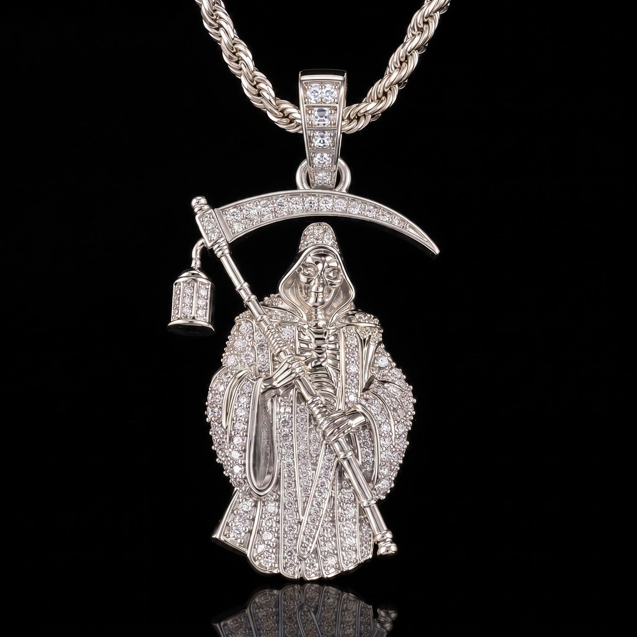 Iced Out Reaper Pendant