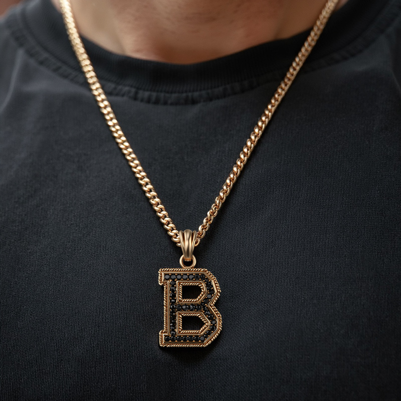 Iced Out Custom Initial Pendent Iced Out Custom Initial Pendent