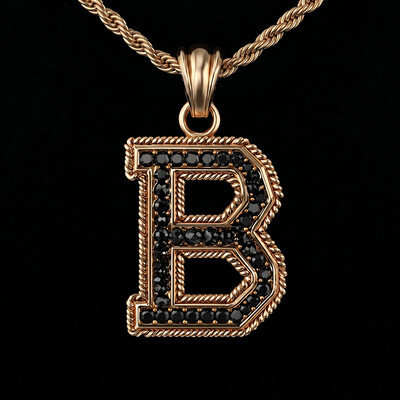Iced Out Custom Initial Pendent