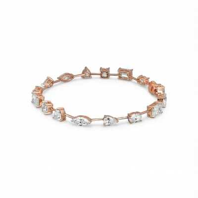 Multi Shape Diamond VVS Moissanite Fancy Tennis Bracelet