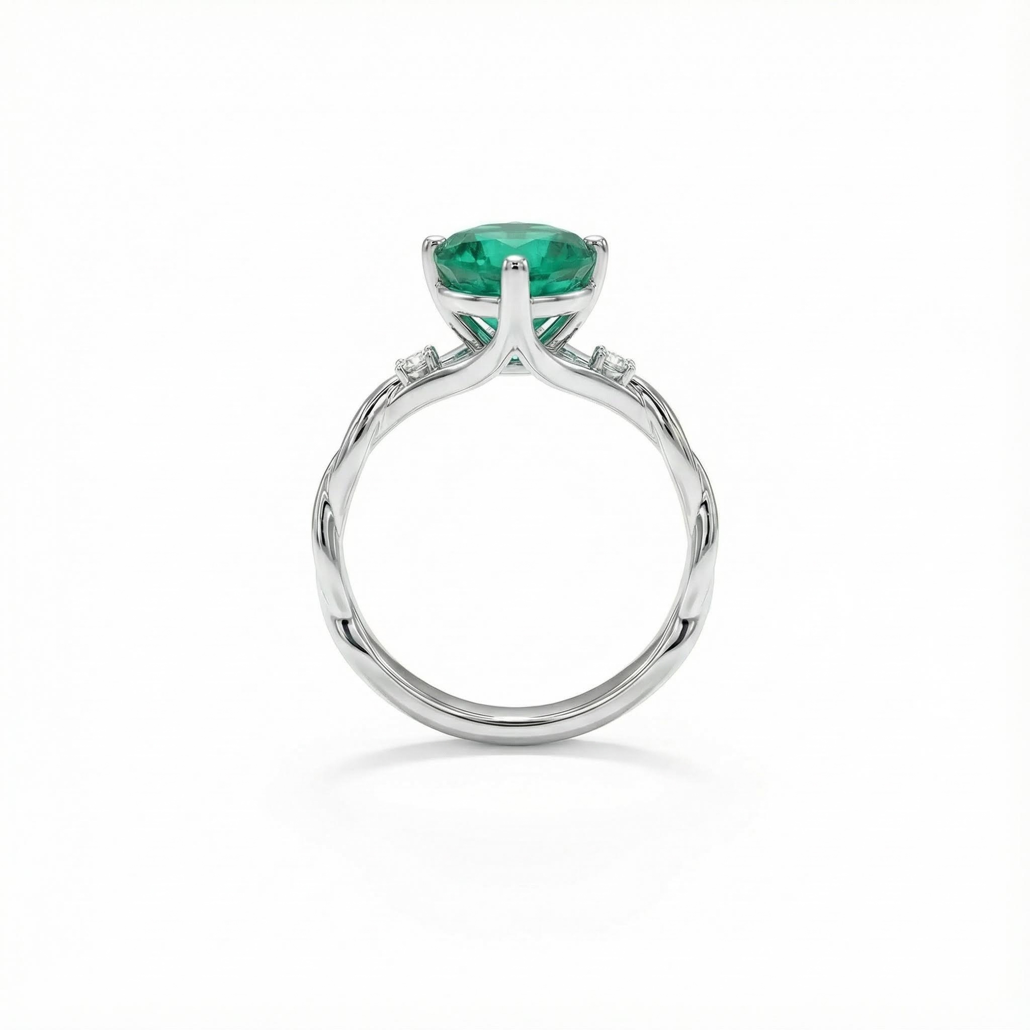 S925 Silver Heart Cut Vintage Engagement Rings