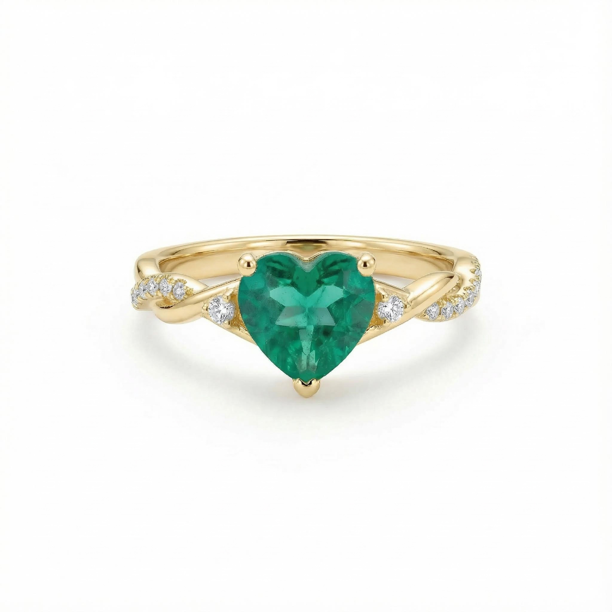 S925 Silver Heart Cut Vintage Engagement Rings