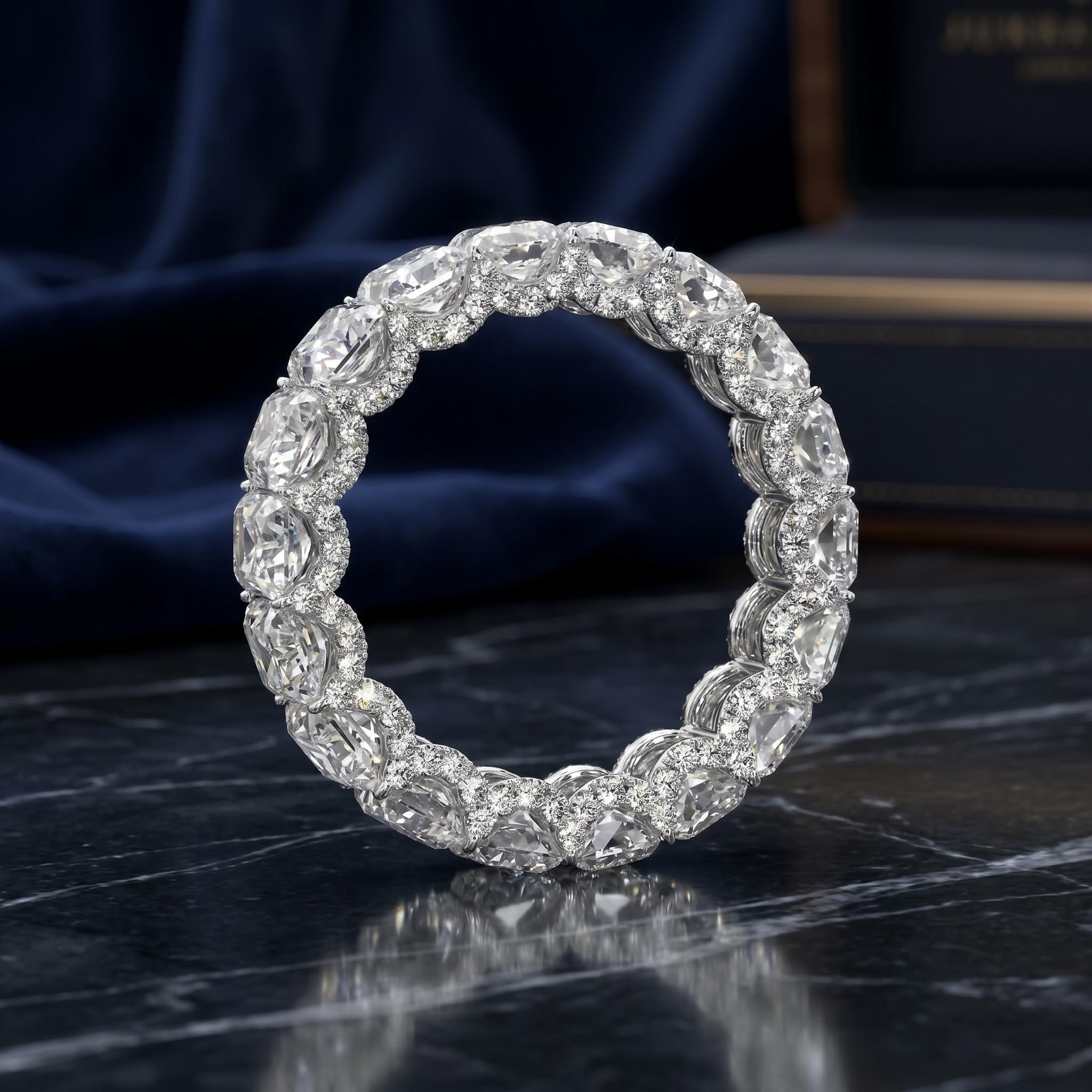 11.56CT Radiant Cut VVS Moissanite Pave Eternity Wedding Band