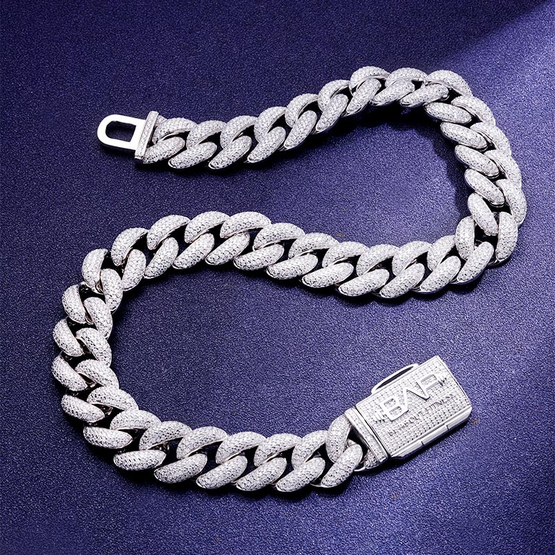 Custom S925 & VVS1 Moissanite 20mm Cuban Chain Deposit