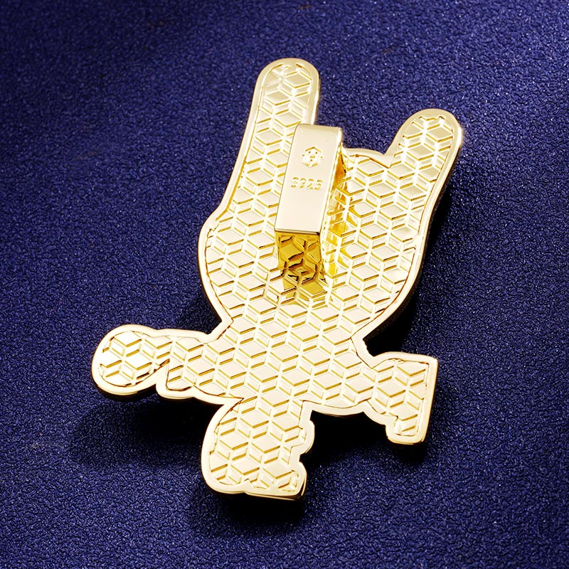 Custom S925 Iced Unique Hand & Letter Pendant Deposit