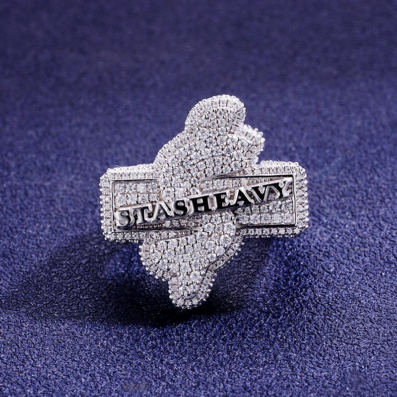 Custom S925 & VVS1 Moissanite Letter Ring Deposit