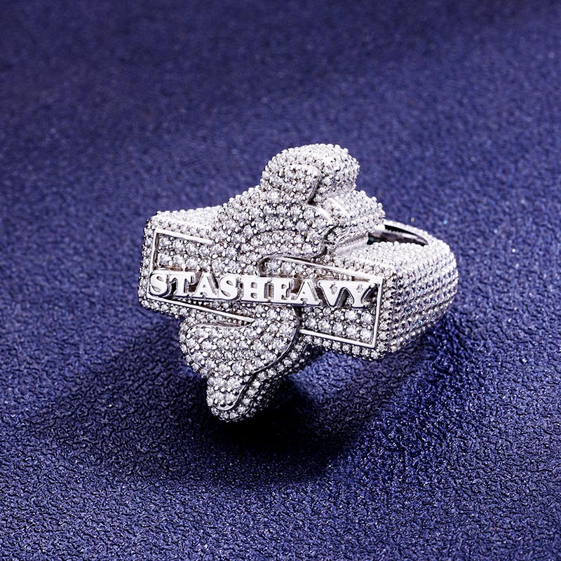 Custom S925 & VVS1 Moissanite Letter Ring Deposit