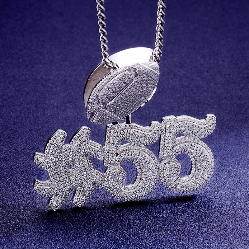 Custom S925 & VVS1 Moissanite Letter & Number Pendant Deposit