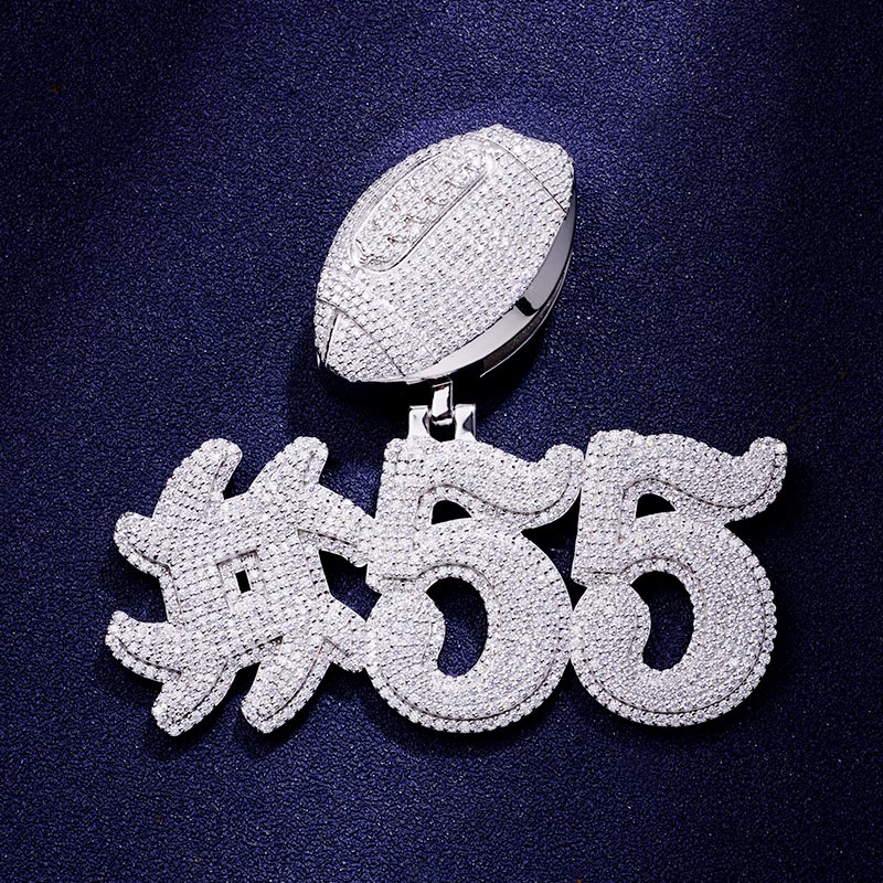 Custom S925 & VVS1 Moissanite Letter & Number Pendant Deposit
