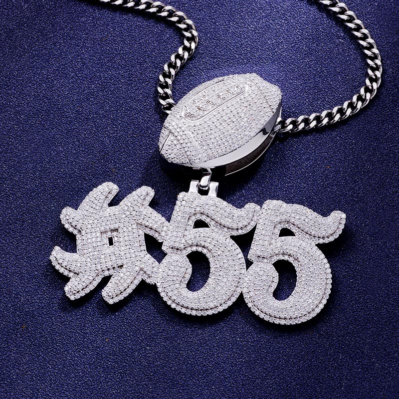 Custom S925 & VVS1 Moissanite Letter & Number Pendant Deposit