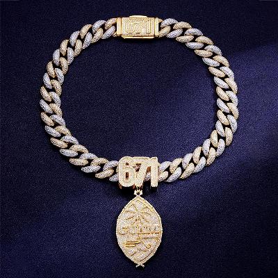 Custom S925 & VVS1 Moissanite 20mm Cuban Chain & Pendant Deposit