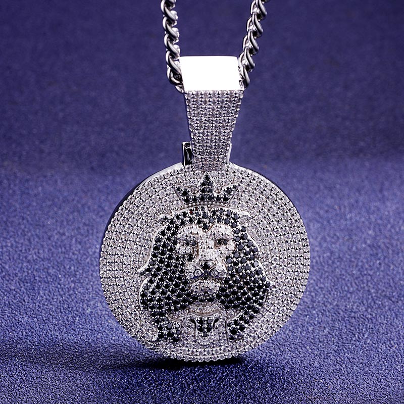 Custom S925 & VVS1 Moissanite Unique Lion Pendant Deposit