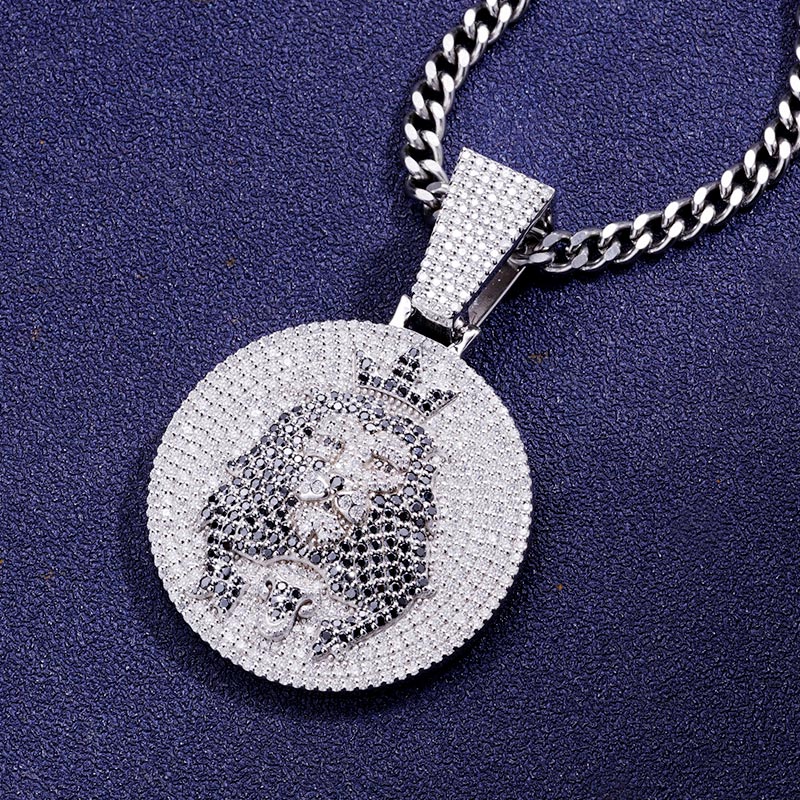 Custom S925 & VVS1 Moissanite Unique Lion Pendant Deposit