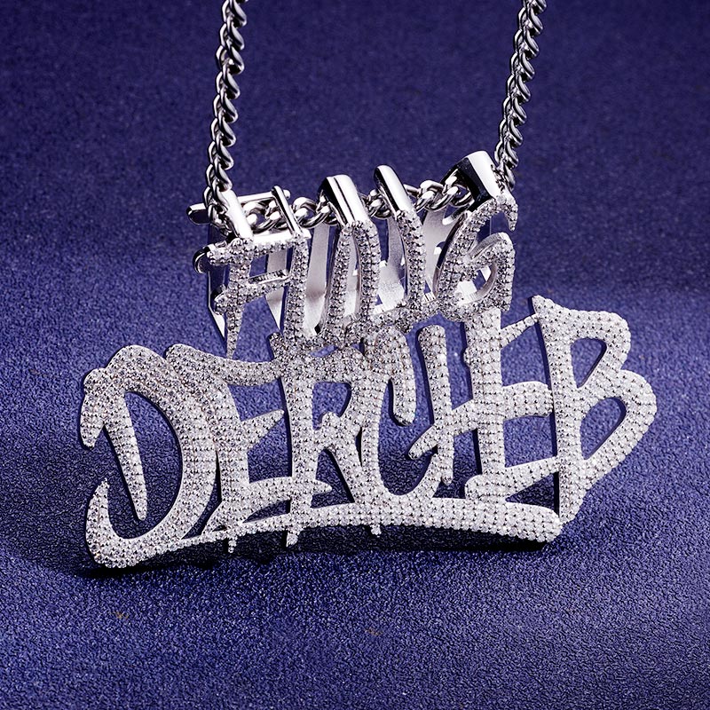 Custom S925 & VVS1 Moissanite Letter Pendant Deposit