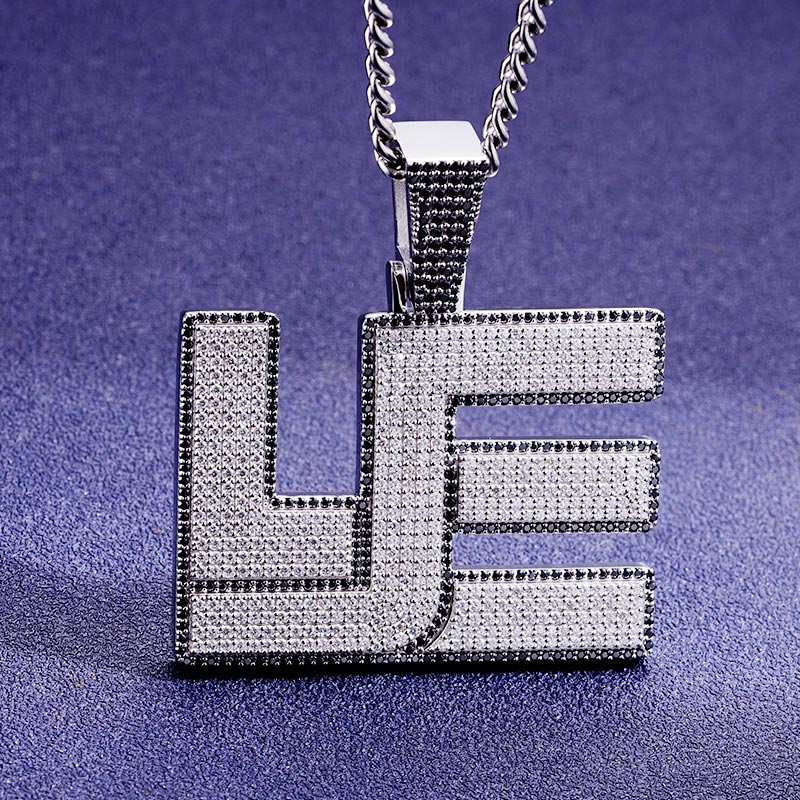 Custom S925 & VVS1 Moissanite Unique Letter Pendant Deposit
