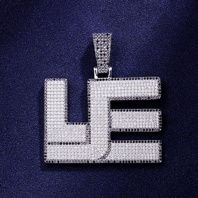 Custom S925 & VVS1 Moissanite Unique Letter Pendant Deposit
