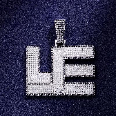 Custom S925 & VVS1 Moissanite Unique Letter Pendant Deposit