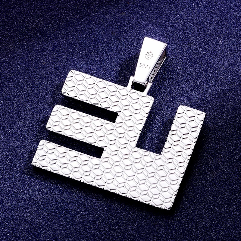 Custom S925 & VVS1 Moissanite Unique Letter Pendant Deposit