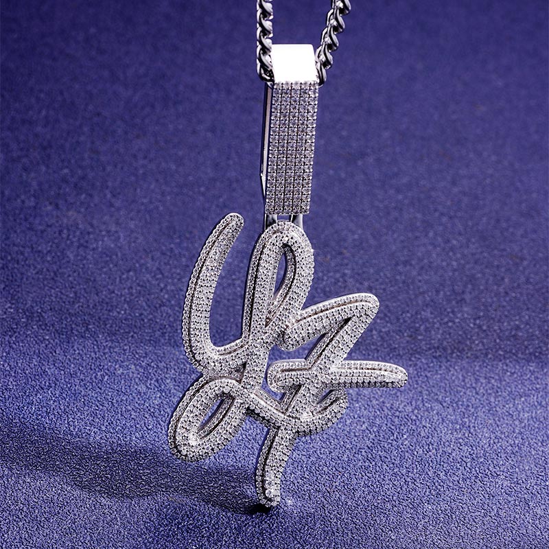 Custom S925 & VVS1 Moissanite Unique Letter Pendant Deposit