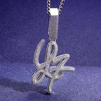 Custom S925 & VVS1 Moissanite Unique Letter Pendant Deposit