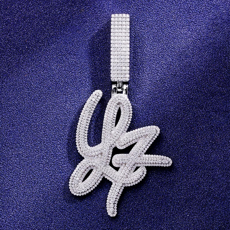 Custom S925 & VVS1 Moissanite Unique Letter Pendant Deposit