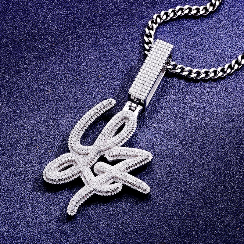 Custom S925 & VVS1 Moissanite Unique Letter Pendant Deposit