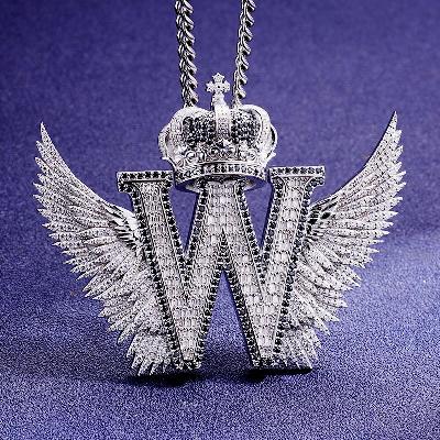 Custom S925 & VVS1 Baguette Moissanite Unique Letter Pendant Deposit