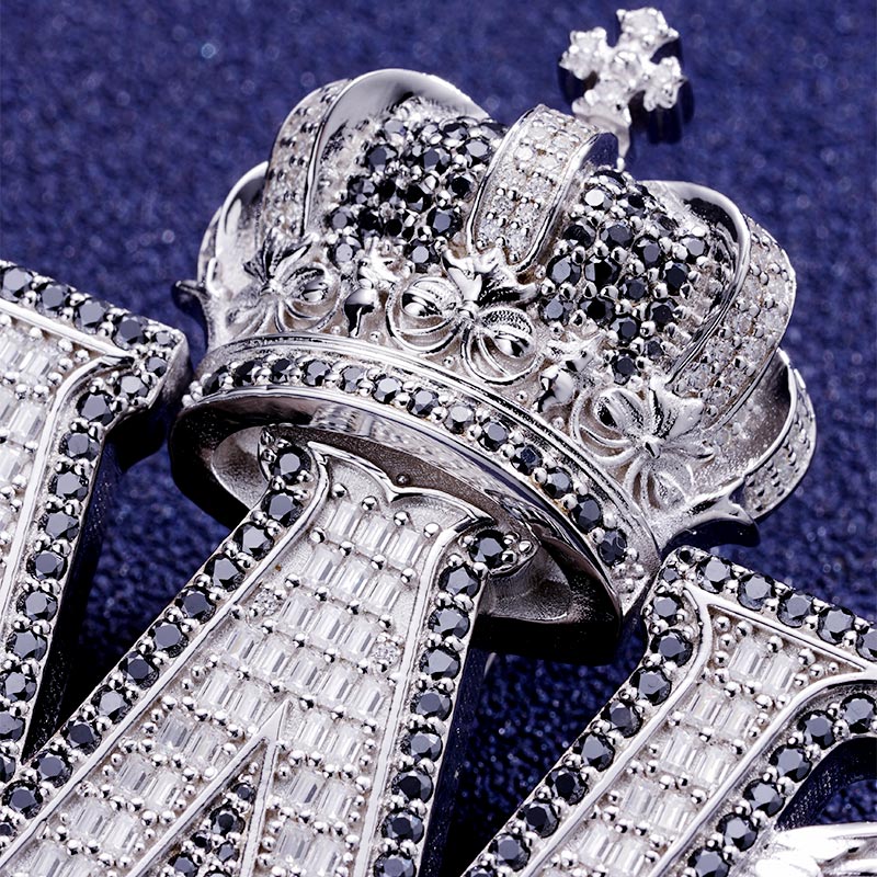 Custom S925 & VVS1 Baguette Moissanite Unique Letter Pendant Deposit