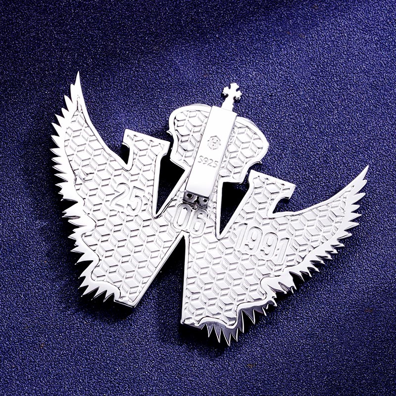 Custom S925 & VVS1 Baguette Moissanite Unique Letter Pendant Deposit