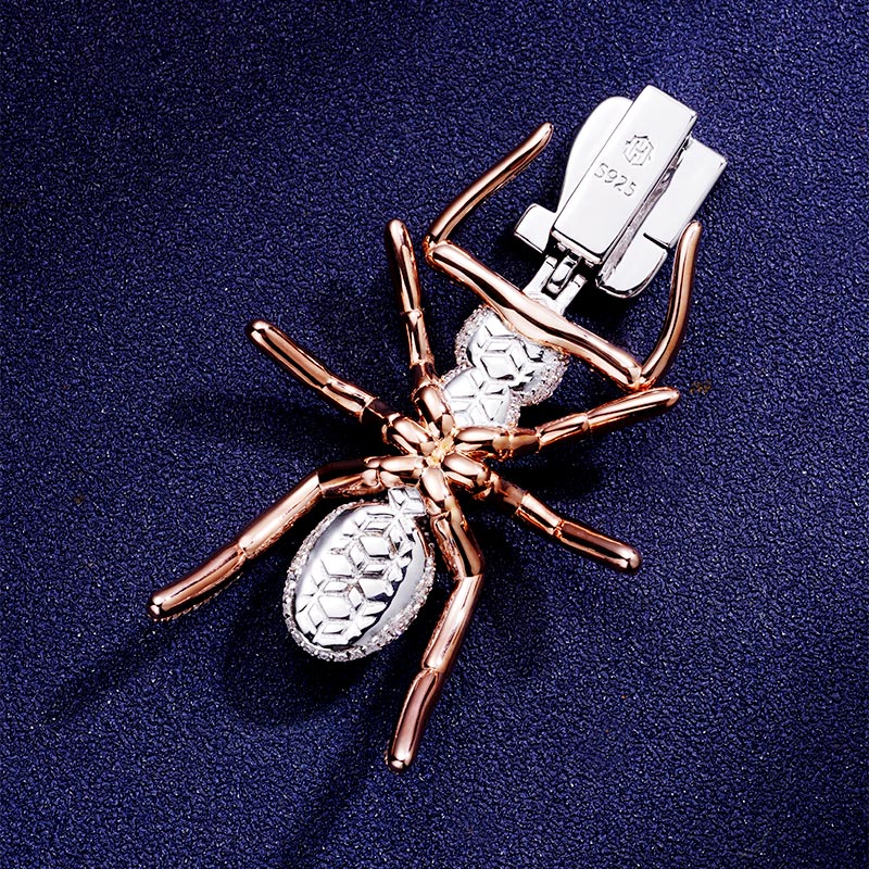 Custom S925 & VVS1 Moissanite  Two-tone Ant Pendant Deposit