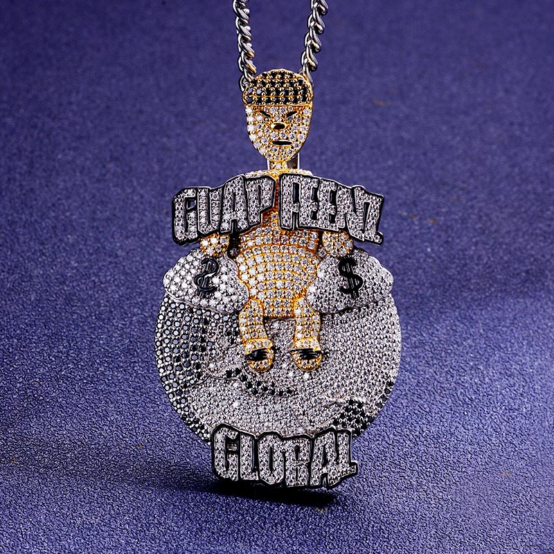 Custom S925 & VVS1 Moissanite Letter & Cartoon Pendant Deposit