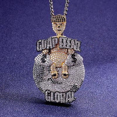 Custom S925 & VVS1 Moissanite Letter & Cartoon Pendant Deposit