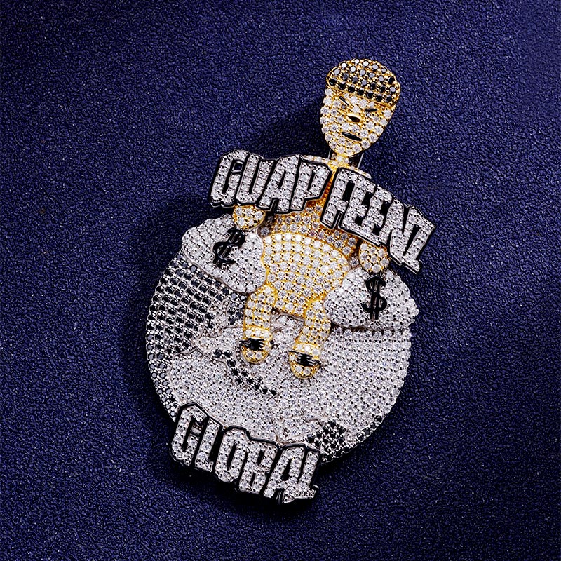 Custom S925 & VVS1 Moissanite Letter & Cartoon Pendant Deposit