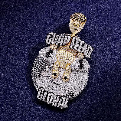 Custom S925 & VVS1 Moissanite Letter & Cartoon Pendant Deposit