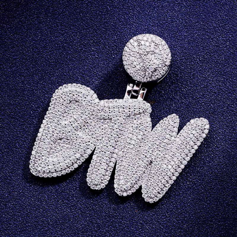 Custom S925 & VVS1 Moissanite Unique Letter Pendant Deposit